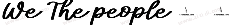We The people字体转换